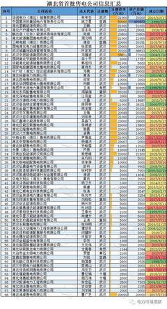 湖北首批68家售电公司公示信息汇总 组成与走向分析